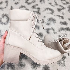Neutral Heeled Combat Boots